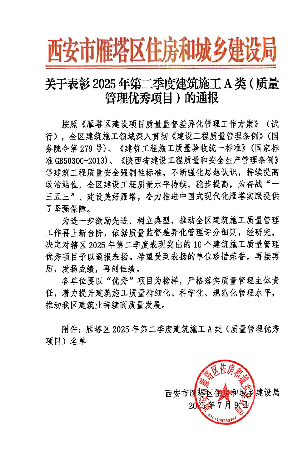 2025年第二季度建筑施工A類(質(zhì)量管理優(yōu)秀項(xiàng)目) 2025年第二季度建筑施工A類(質(zhì)量管理優(yōu)秀項(xiàng)目)